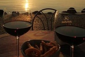 Sunset on Garda Lake & Wine by Bruno Cordioli