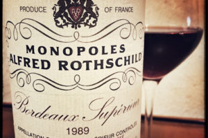 1989 Monopoles Alfred Rothschild Bordeaux Superieur, France