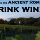 How did the Ancient Romans drink wine?