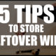5 Tips to Store Leftover Wine